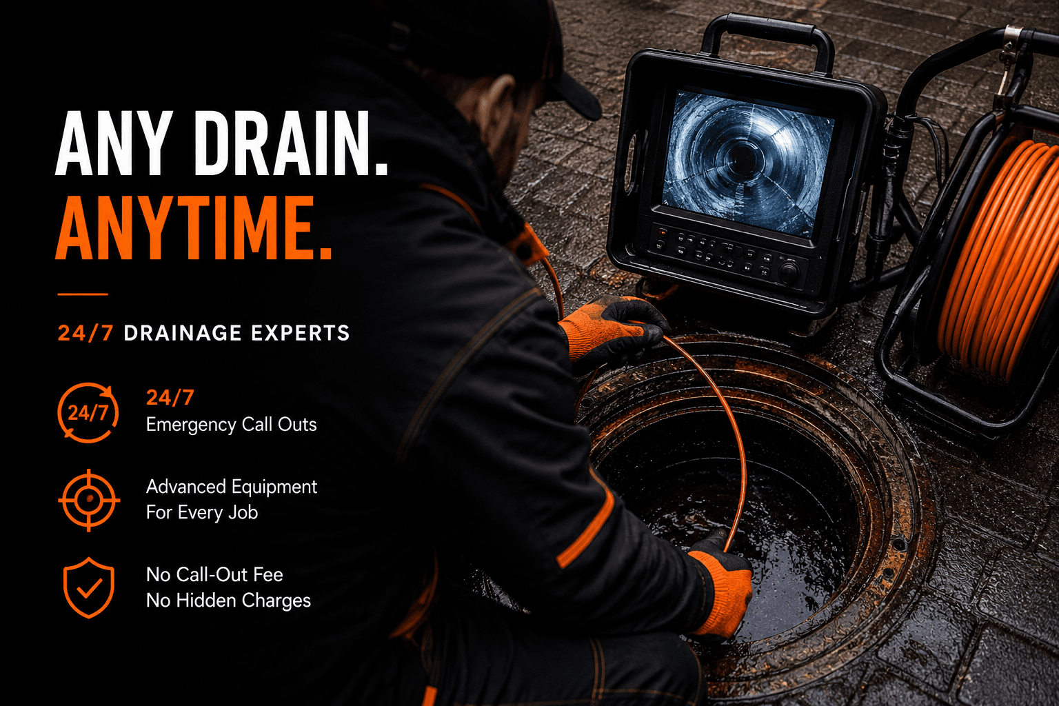 Drain Solutions Milton Keynes — any drain, anytime. 24/7 drainage experts.