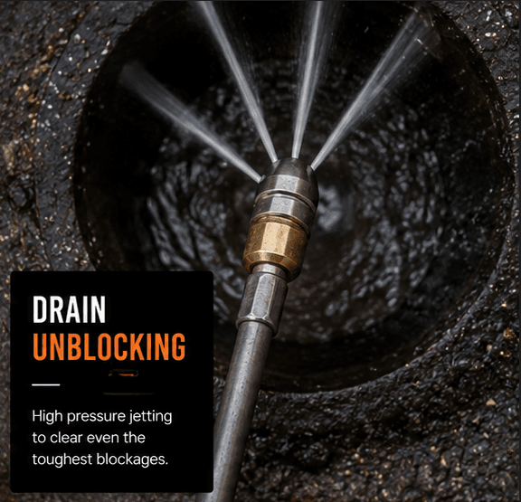 High-Pressure Drain Jetting